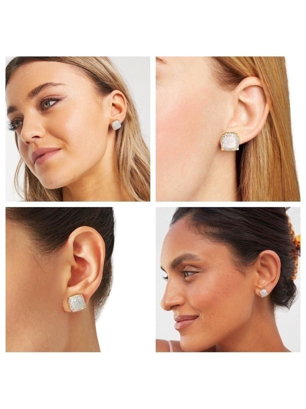 Kate Spade Mini Small Square Stud Earrings - Picture 11 of 11